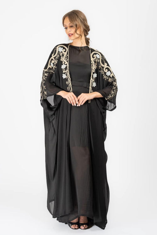 KAFTISH - Abaya & Matching Dress Set