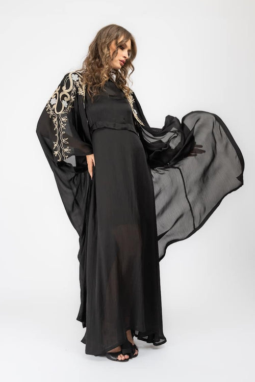 KAFTISH - Abaya & Matching Dress Set