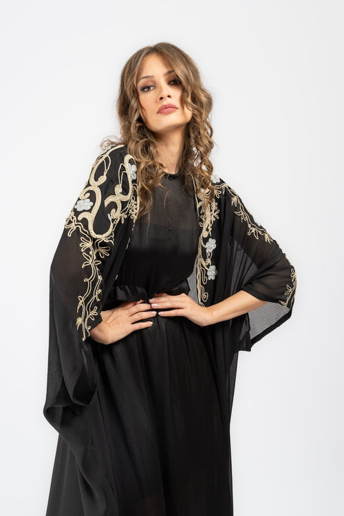 KAFTISH - Abaya & Matching Dress Set